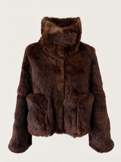 Curated vintage fur jacket