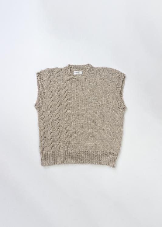 使い勝手の良い Gray The toe Beige Vest KNIT CHÂTELET marl SOFT ...