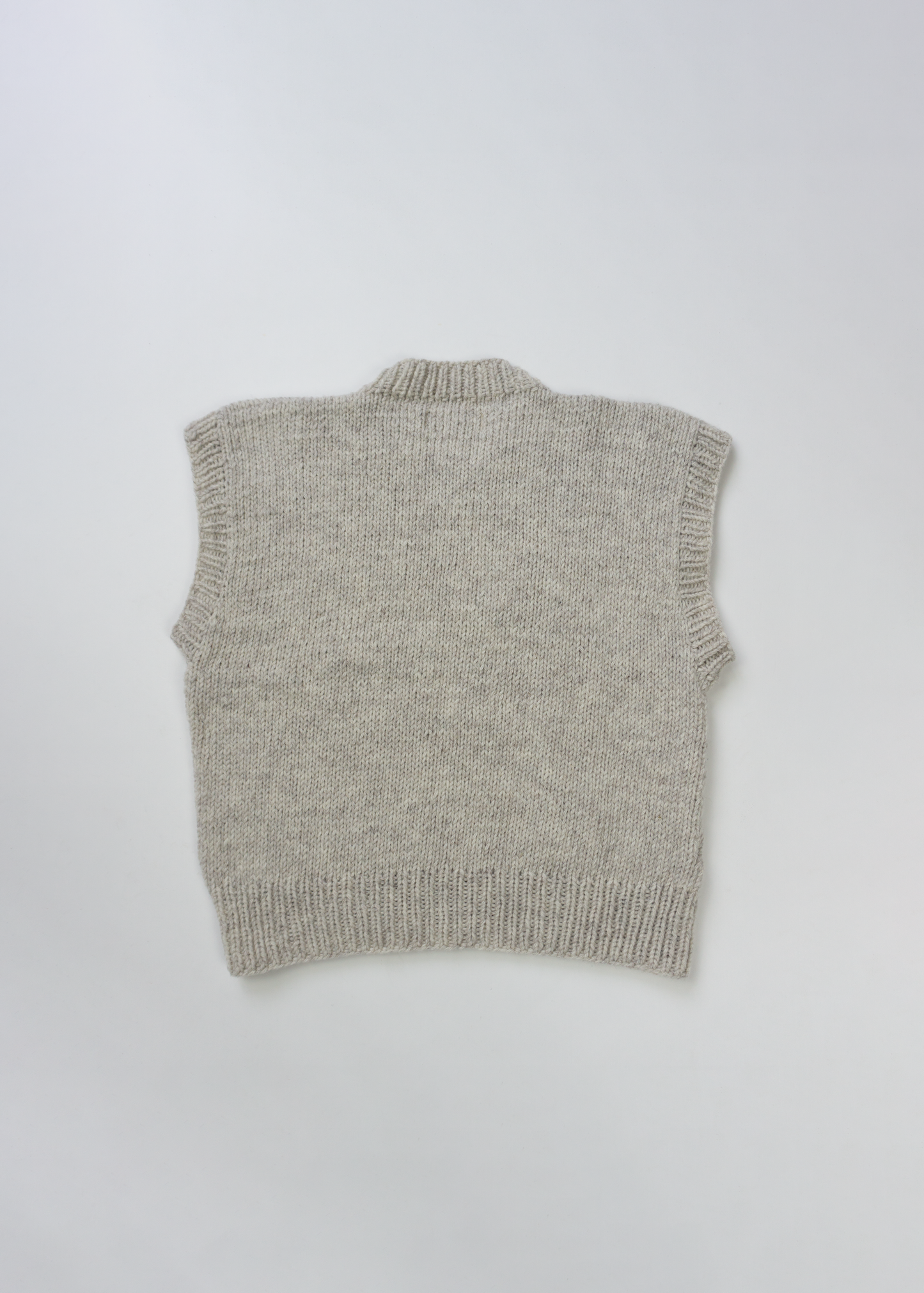 Light Grey Cable Vest